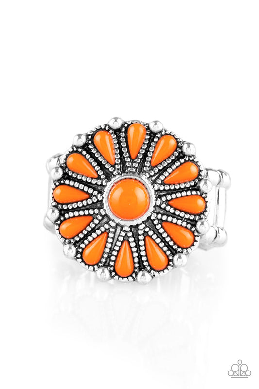Paparazzi Poppy Pop-tastic Orange Ring - P4WH-OGXX-095XX