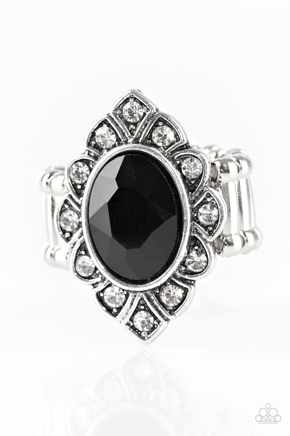 Paparazzi Power Behind The Throne Black Ring