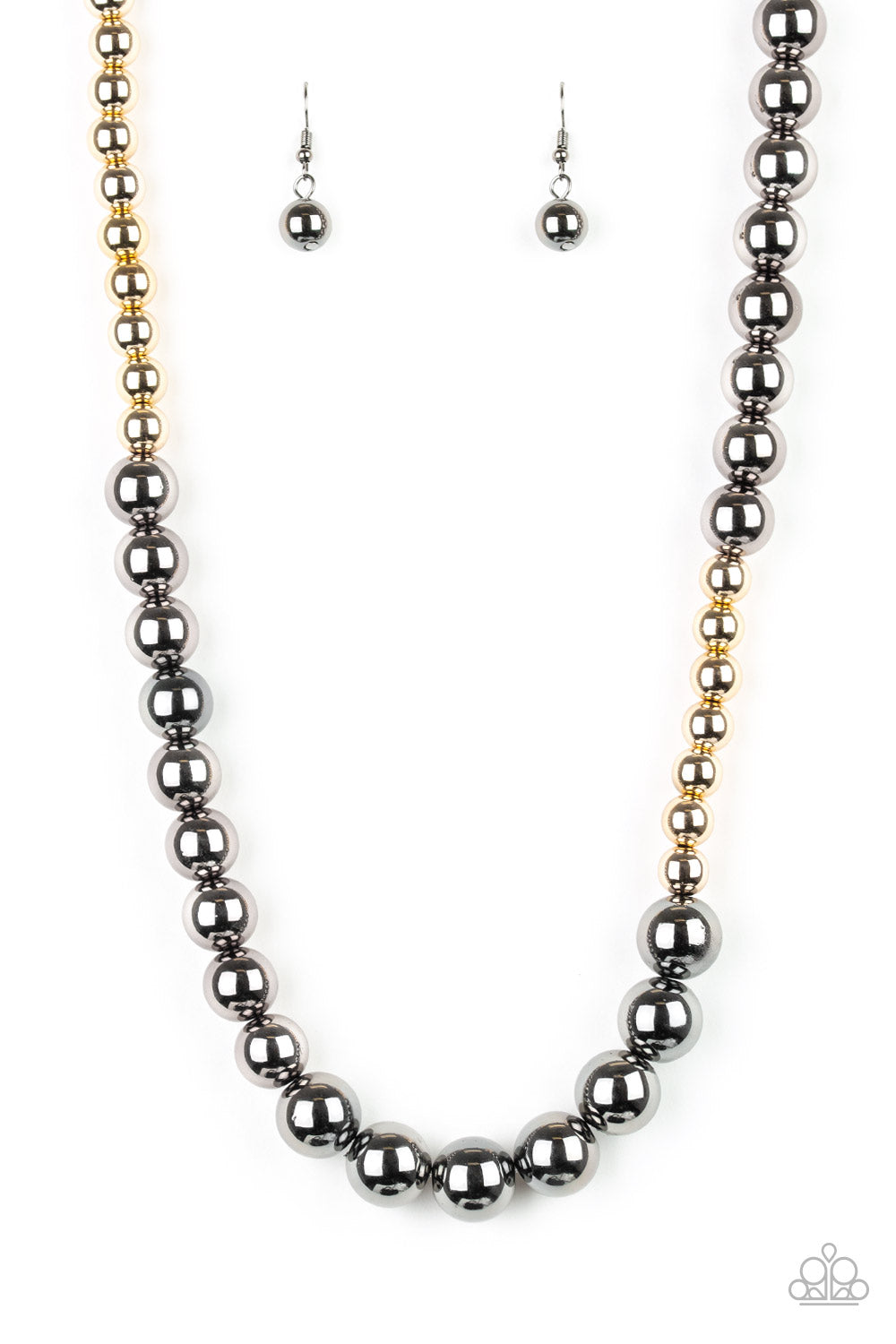 Paparazzi Power To The People Black Short Necklace - P2ED-BKXX-164XX