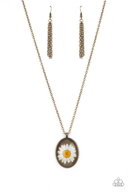 Paparazzi Prairie Passion Brass Long Necklace - P2SE-BRXX-129XX