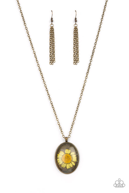 Paparazzi Prairie Passion Yellow Long Necklace - P2SE-YWXX-205XX