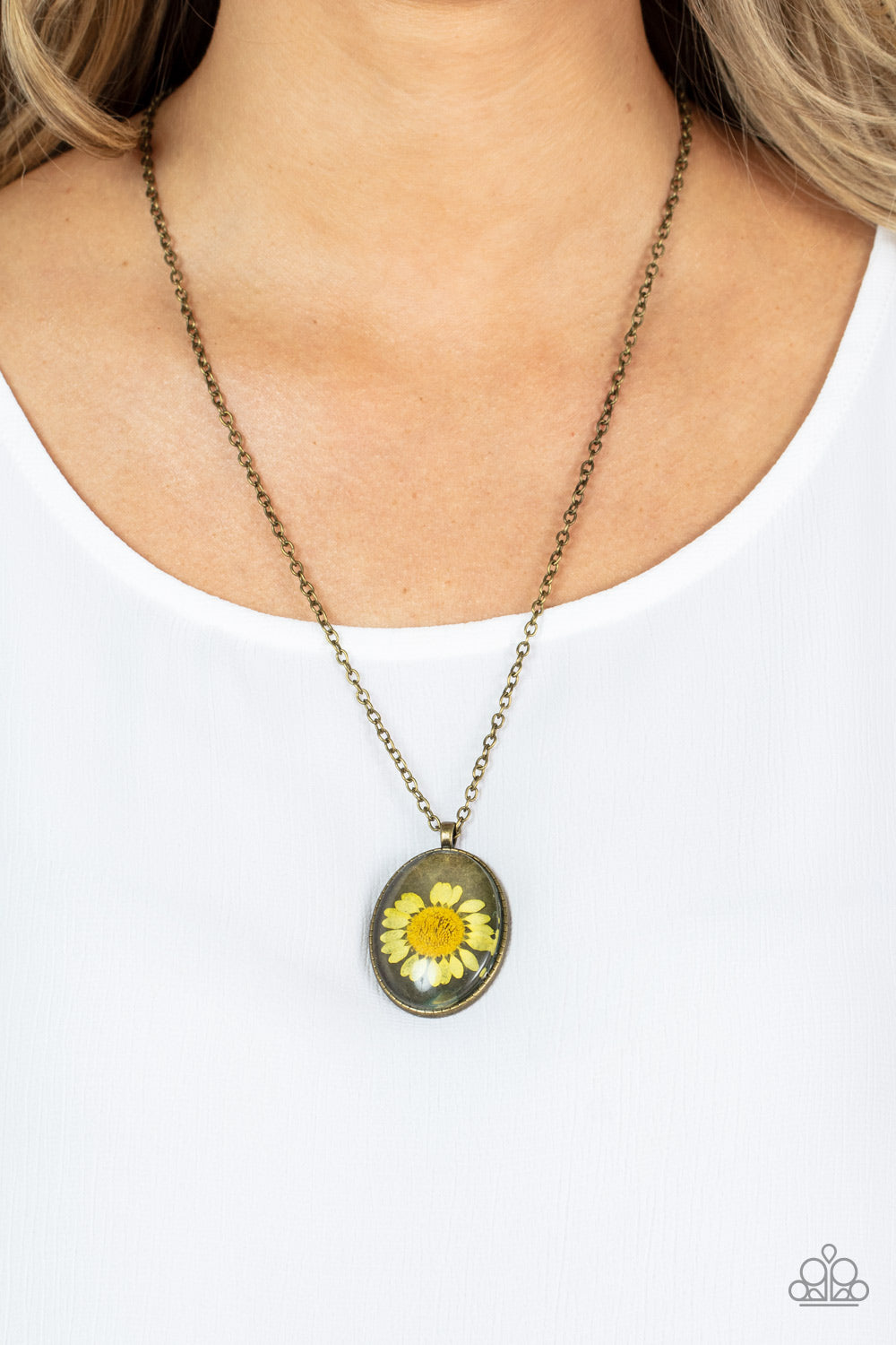 Paparazzi Prairie Passion Yellow Long Necklace - P2SE-YWXX-205XX