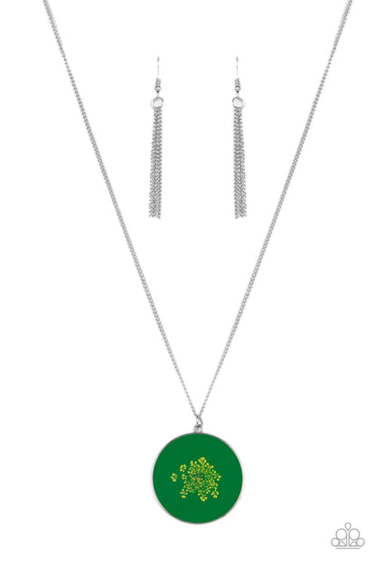 Paparazzi Prairie Picnic Green Long Necklace - P2SE-GRXX-235XX