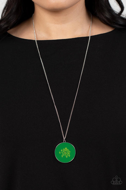 Paparazzi Prairie Picnic Green Long Necklace - P2SE-GRXX-235XX