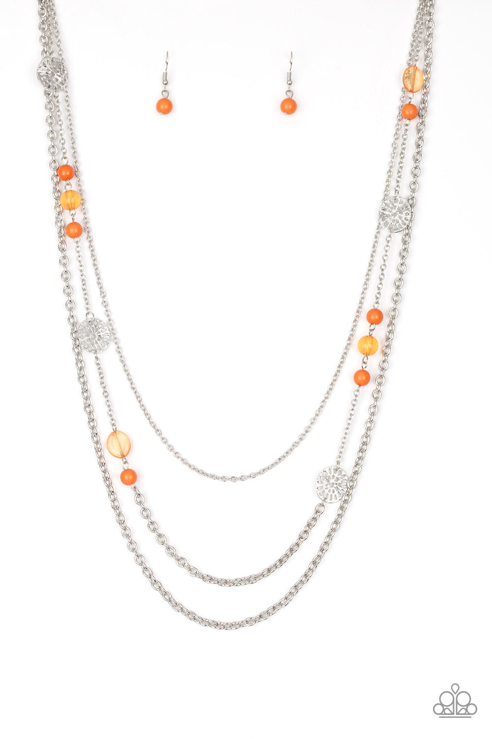Paparazzi Pretty Pop-tastic! Orange Long Necklace