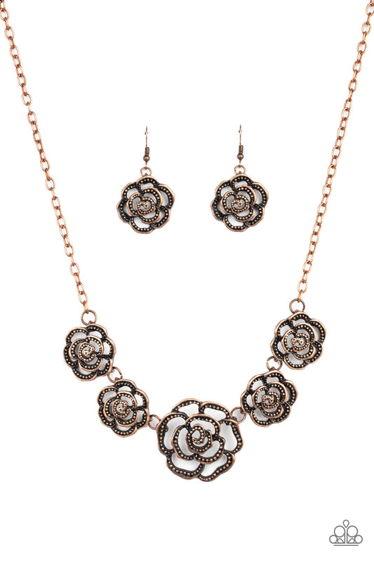 Paparazzi Primrose Princess Copper Short Necklace