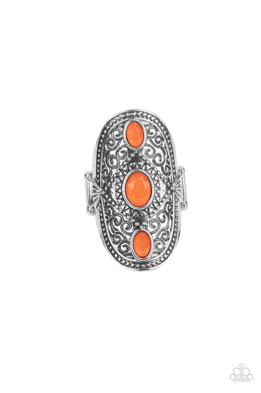 Paparazzi Promenade Paradise Orange Ring - P4ST-OGXX-002XX