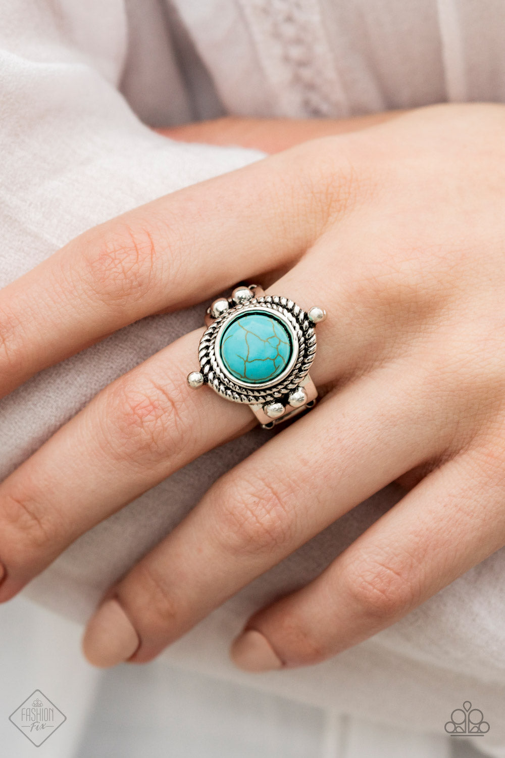 Paparazzi Prone To Wander Blue Stone Ring - Fashion Fix Simply Santa Fe March 2019