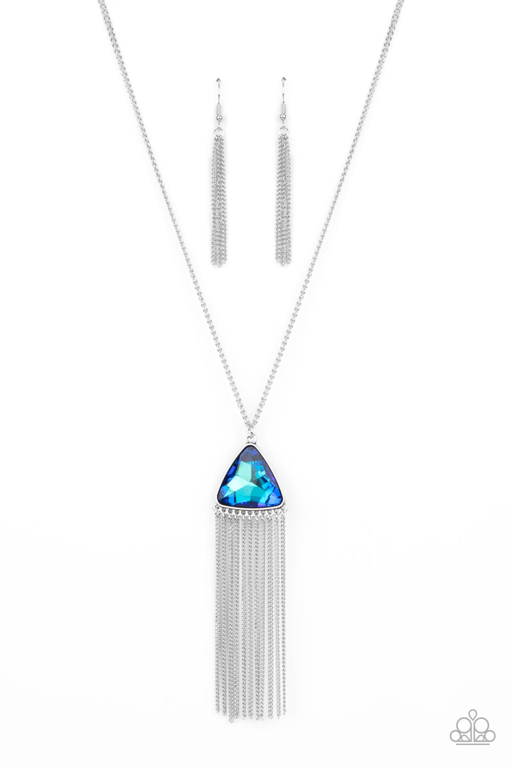 Paparazzi Proudly Prismatic Blue Long Necklace - P2RE-BLXX-334XX