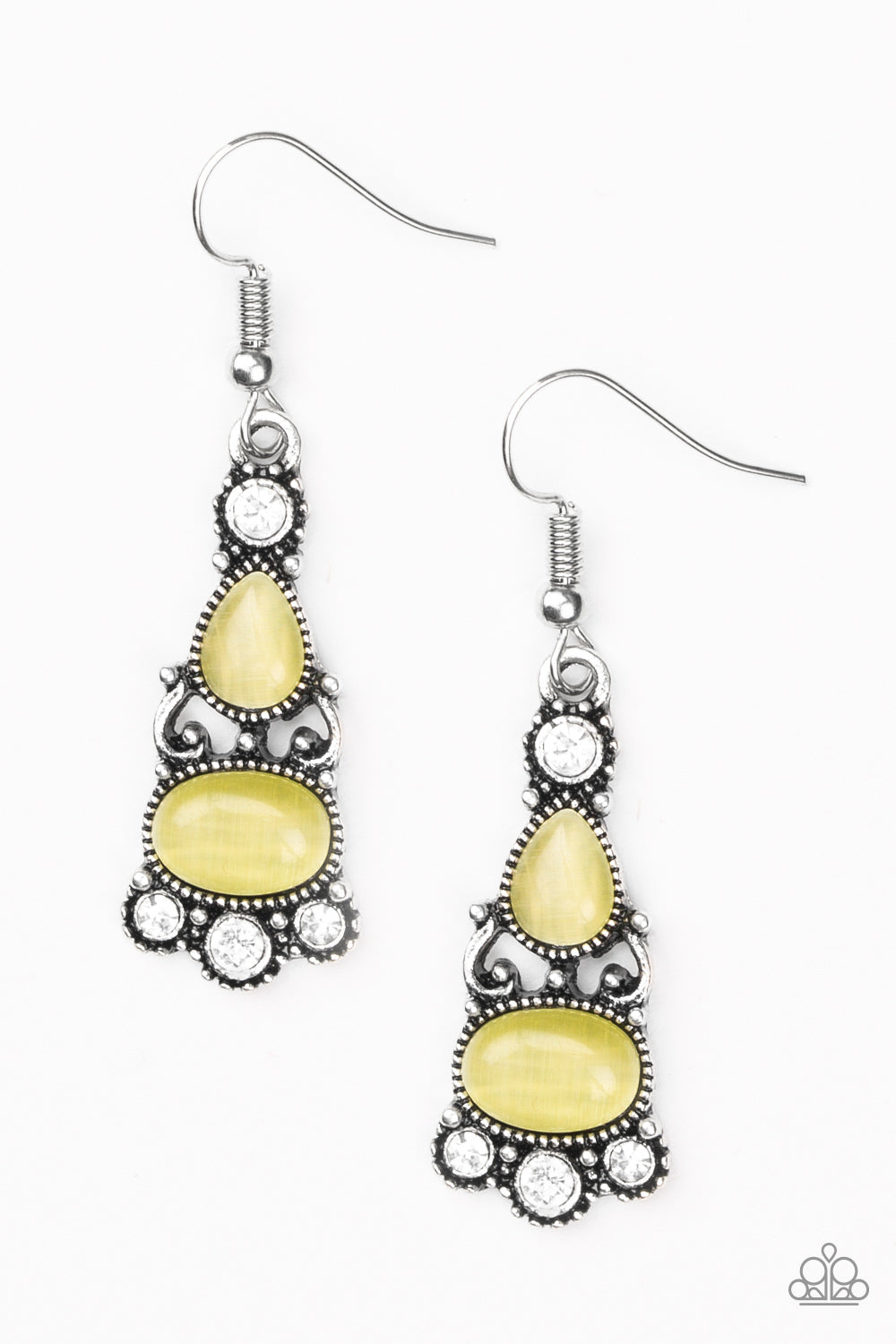 Paparazzi Push Your Luxe Yellow Fishhook Earrings