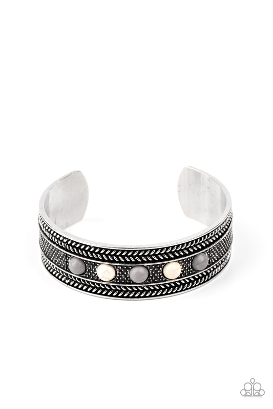 Paparazzi Quarry Quake Silver Cuff Bracelet