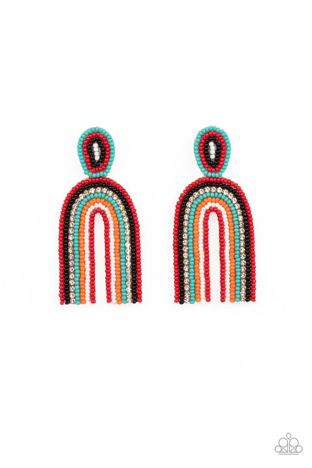 Paparazzi Rainbow Remedy Multi Post Earrings - P5PO-MTGD-050XX