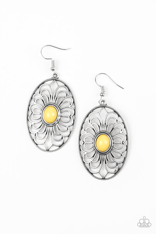 Paparazzi Really Whimsy Yellow Fishhook Earrings