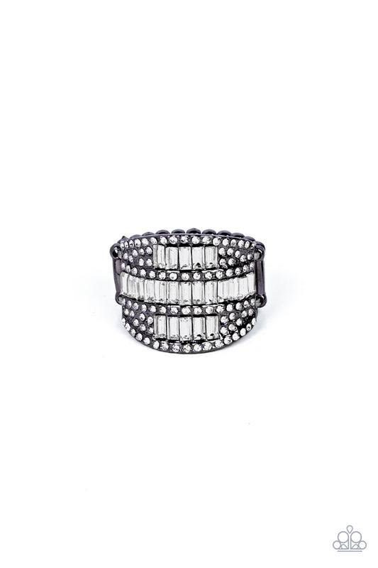Paparazzi Red Carpet Redux Black Ring - P4RE-BKXX-253XX