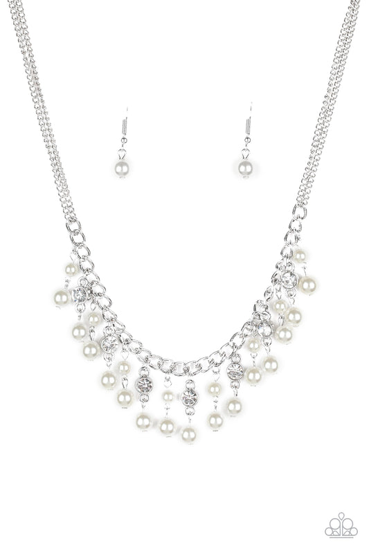 Paparazzi Regal Refinement White Short Necklace - P2RE-WTXX-412XX