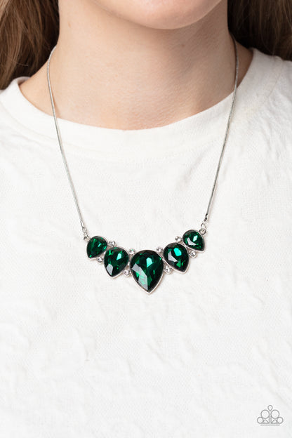 Paparazzi Regally Refined Green Short Necklace - P2RE-GRXX-273XX