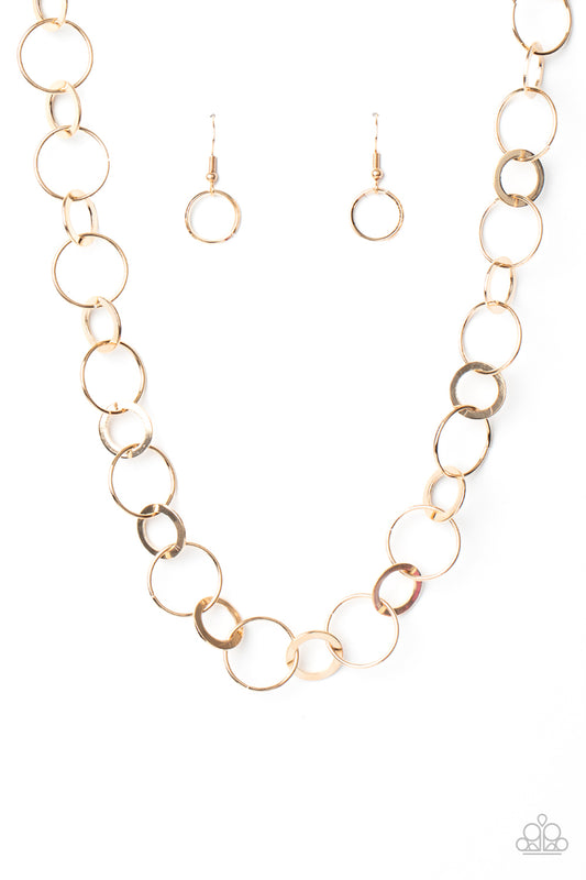 Paparazzi Revolutionary Radiance Gold Short Necklace - P2RE-GDXX-362XX