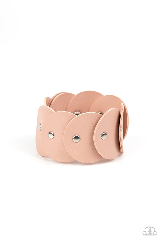 Paparazzi Rhapsodic Roundup Pink Single Wrap Snap Bracelet - P9UR-PKXX-141XX