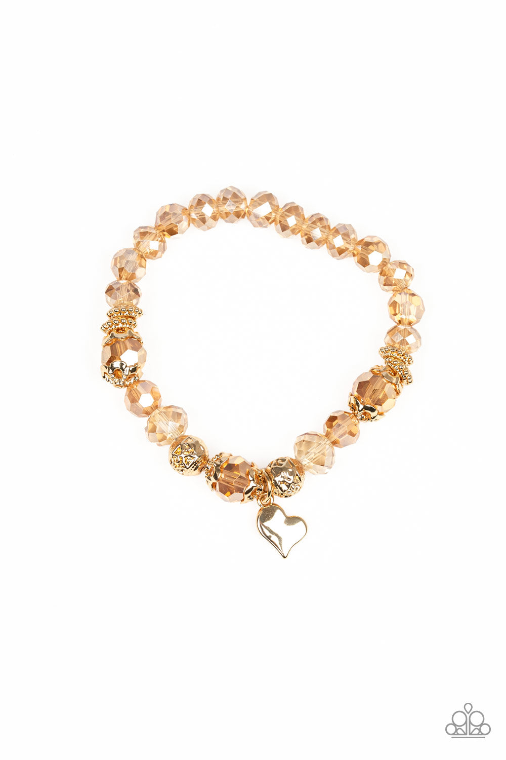 Paparazzi Right On The Romance Gold Bracelet - P9WH-GDXX-110XX