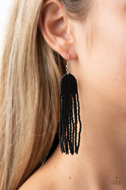 Paparazzi Right as RAINBOW Black Fishhook Earrings - P5SE-BKXX-298XX