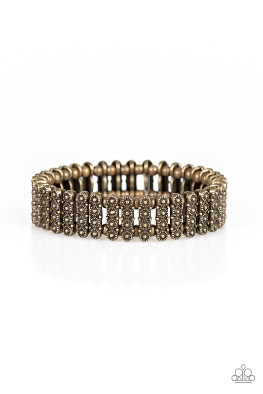 Paparazzi Rise With The Sun Brass Stretch Bracelet