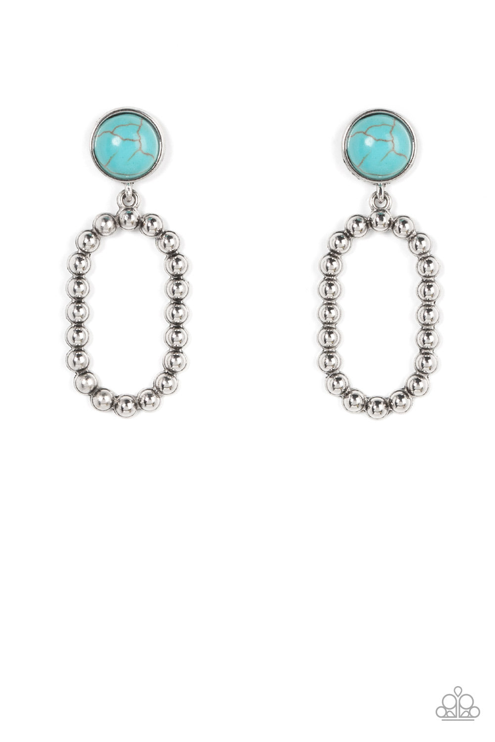 Paparazzi Riverbed Refuge Blue Post Earrings - P5PO-BLXX-135XX