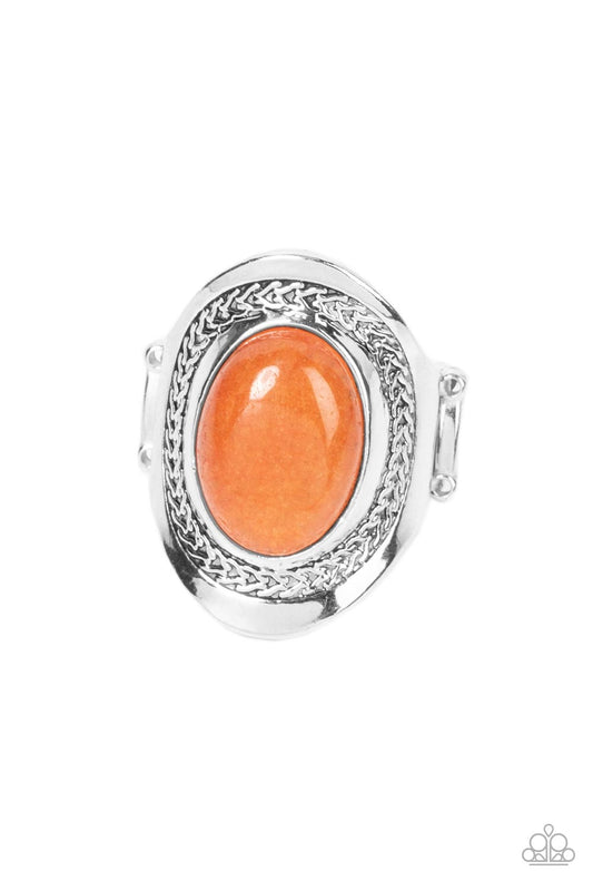 Paparazzi Rockable Refinement Orange Ring - P4SE-OGXX-141XX