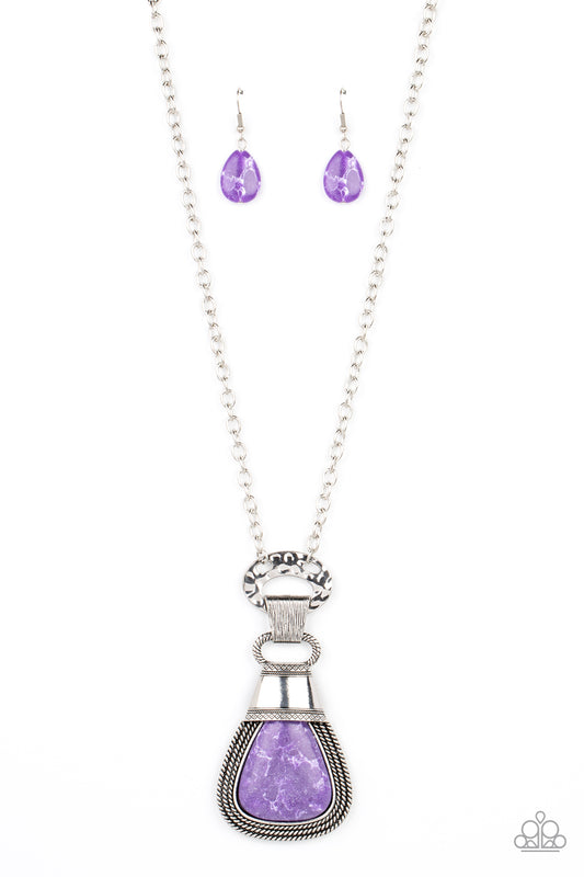 Paparazzi Rodeo Royale Purple Short Necklace - P2ST-PRXX-133XX