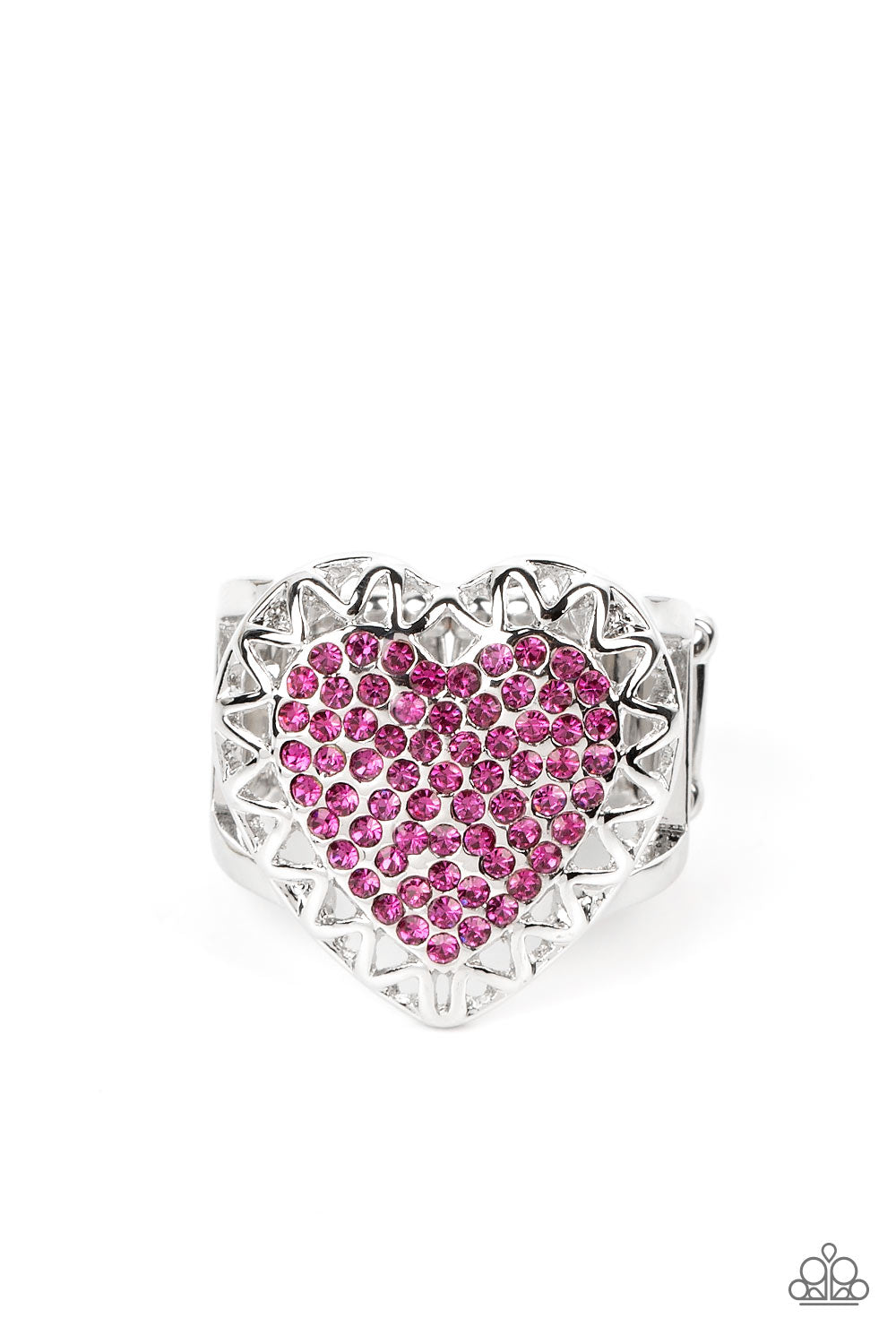 Paparazzi Romantic Escape Pink Ring - P4WH-PKXX-251XX