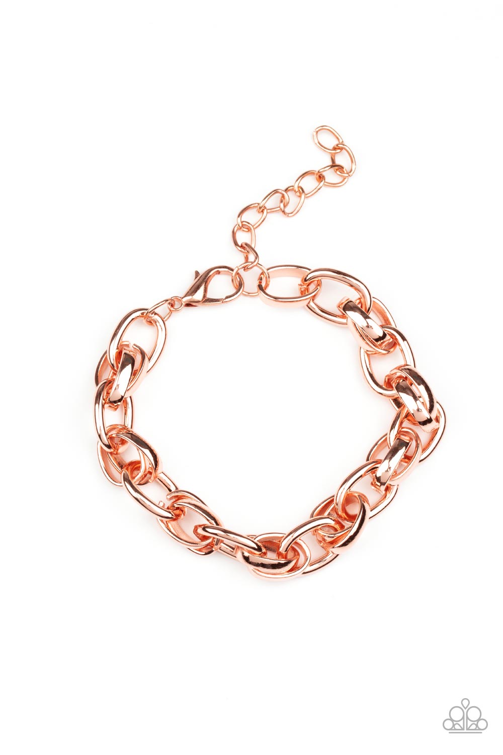 Paparazzi Rookie Roulette Copper Men's Clasp Bracelet - P9MN-URCP-018EL