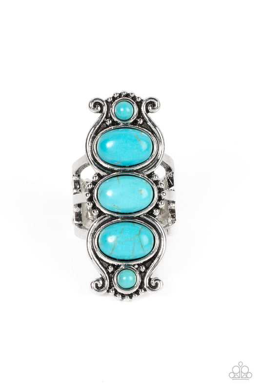 Paparazzi Roswell Relic Blue Ring - P4SE-BLXX-235XX
