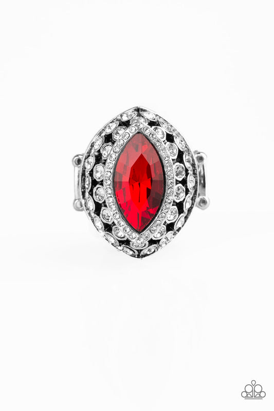 Paparazzi Royal Radiance Red Ring - P4RE-RDXX-106XX