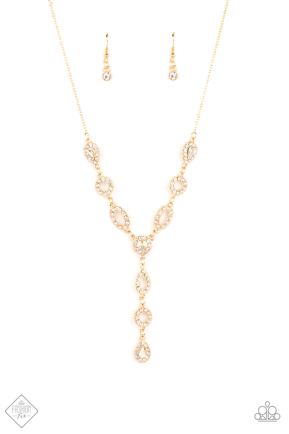 Paparazzi Royal Redux Gold Short Necklace - Fashion Fix Fiercely 5th Avenue April 2021