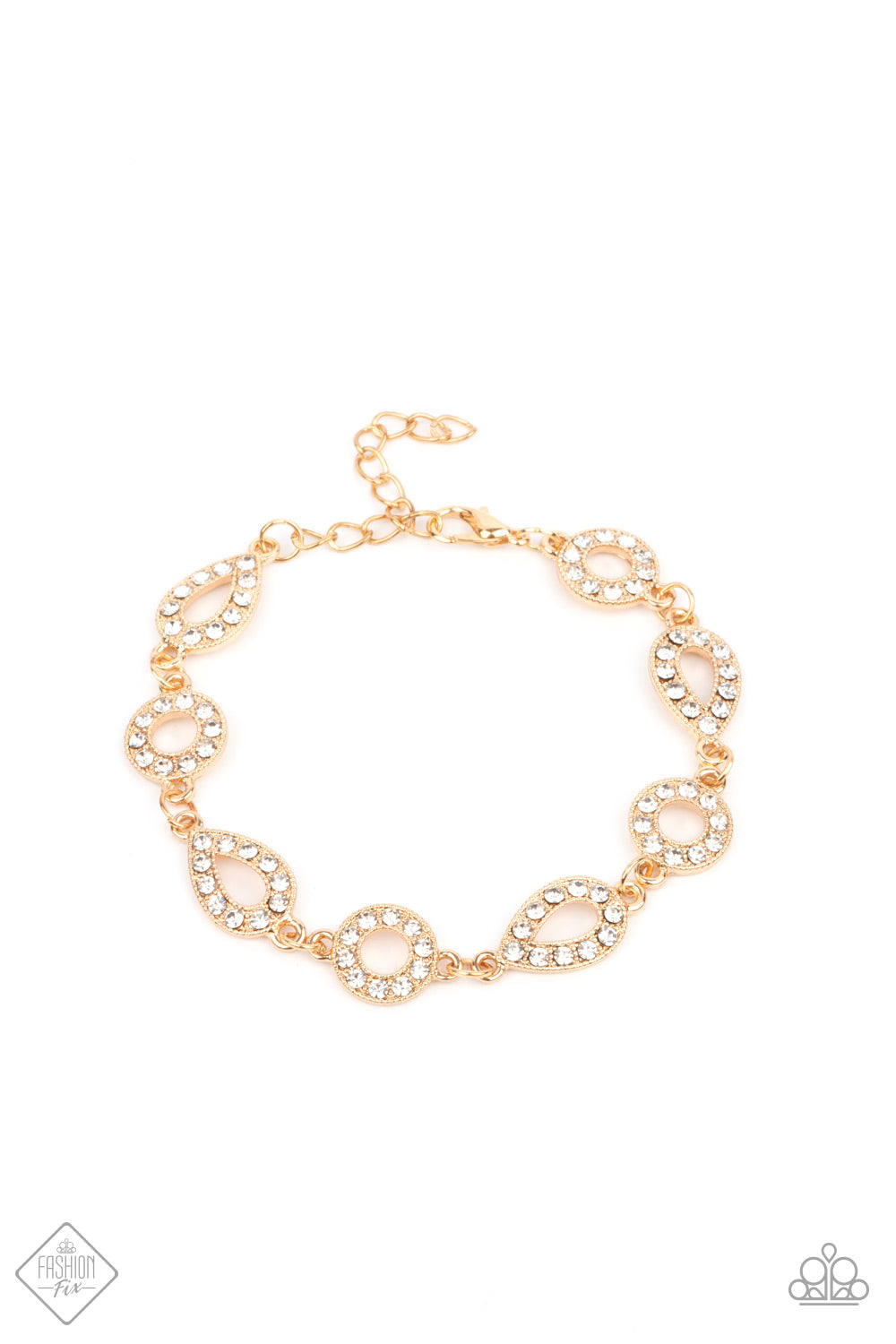 Paparazzi Royally Refined Gold Clasp Bracelet - Fashion Fix Fiercely 5th Avenue April 2021