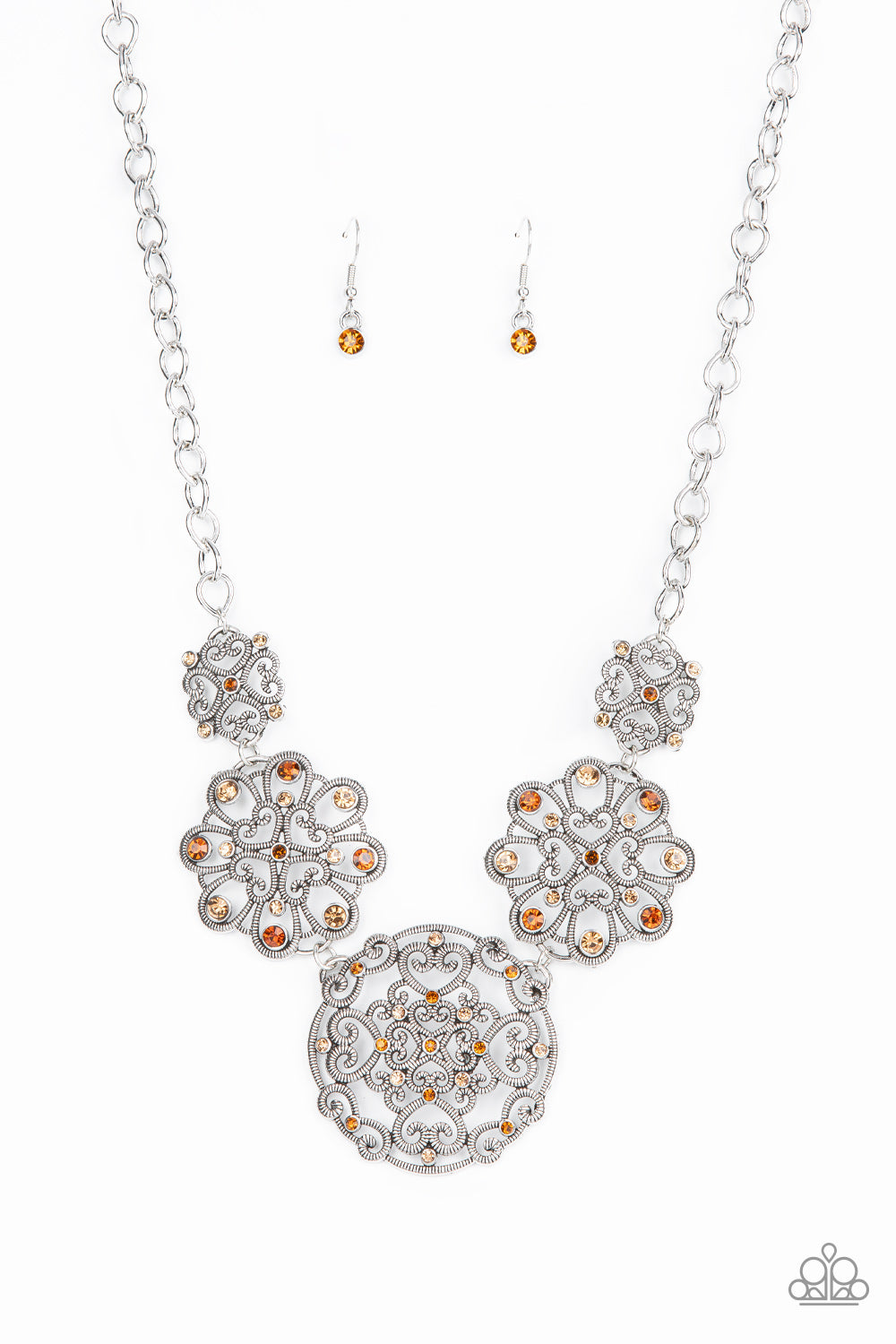 Paparazzi Royally Romantic Brown Short Necklace - P2ST-BNXX-065XX