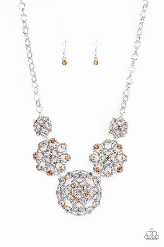 Paparazzi Royally Romantic Brown Short Necklace - P2ST-BNXX-065XX
