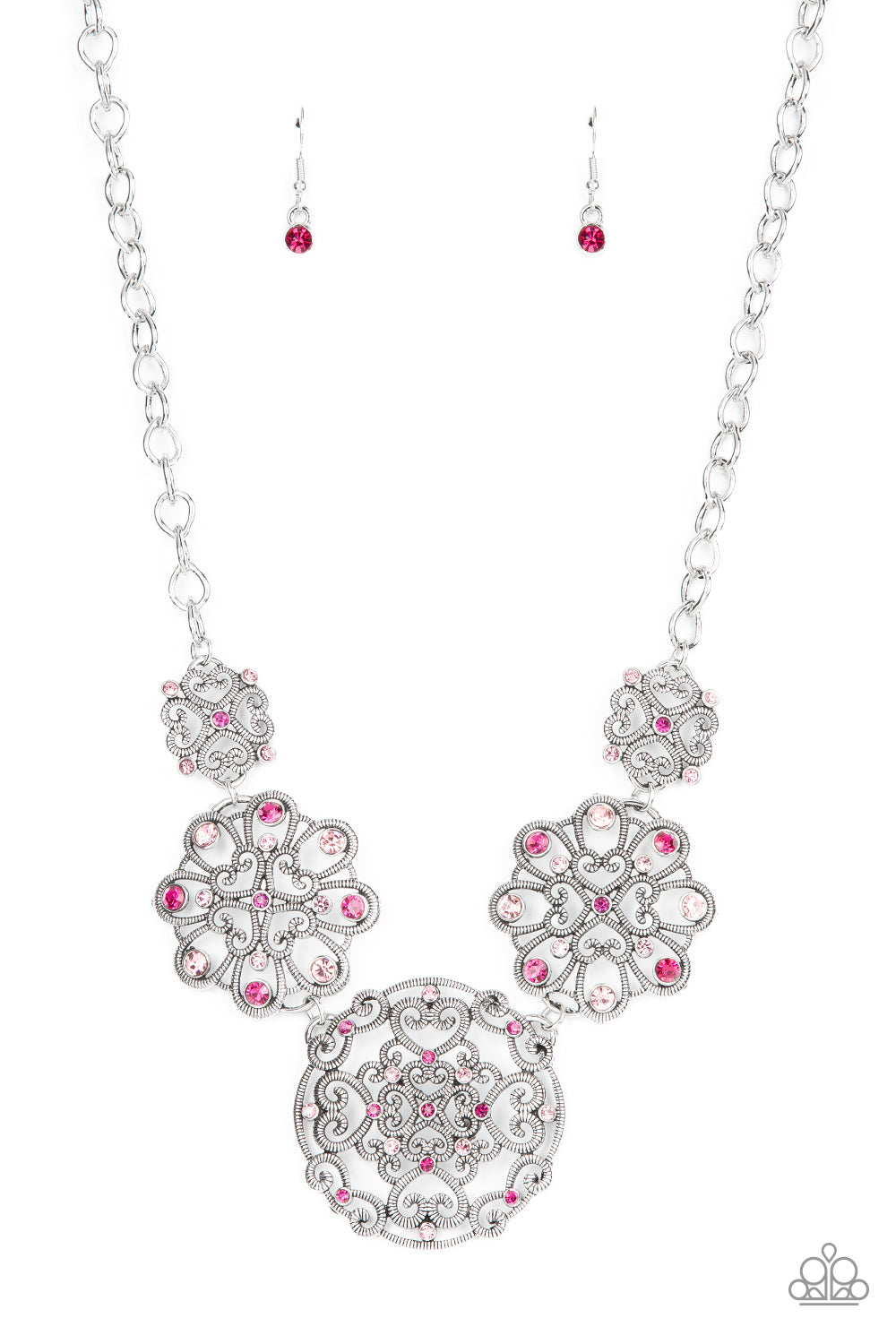 Paparazzi Royally Romantic Pink Short Necklace - P2ST-PKXX-111XX
