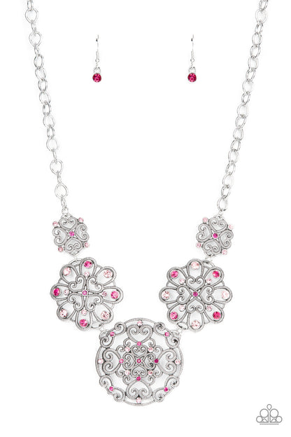 Paparazzi Royally Romantic Pink Short Necklace - P2ST-PKXX-111XX
