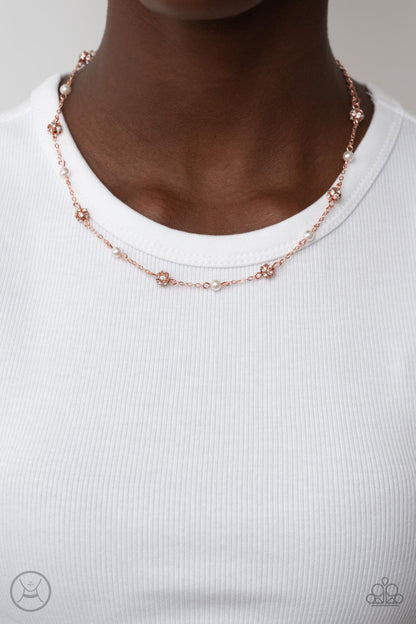 Paparazzi Rumored Romance Copper Choker Necklace - P2CH-CPSH-046XX