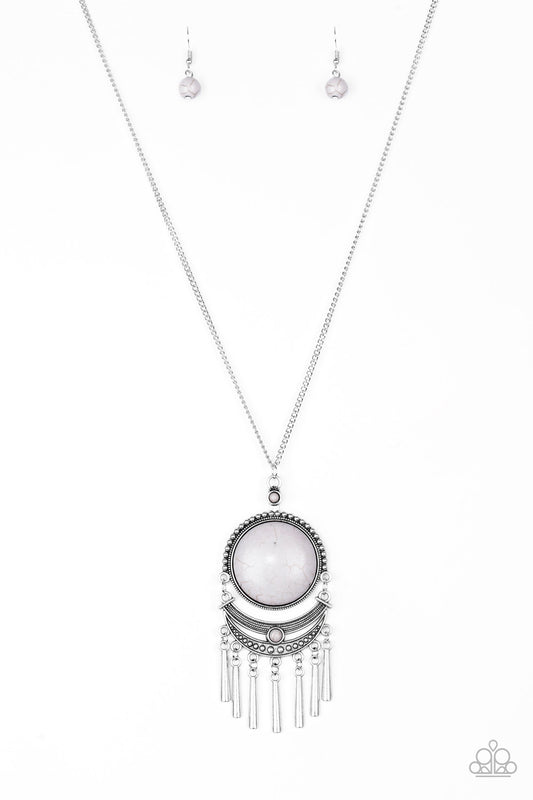 Paparazzi Rural Rustler Silver Long Necklace - P2ED-SVXX-139XX