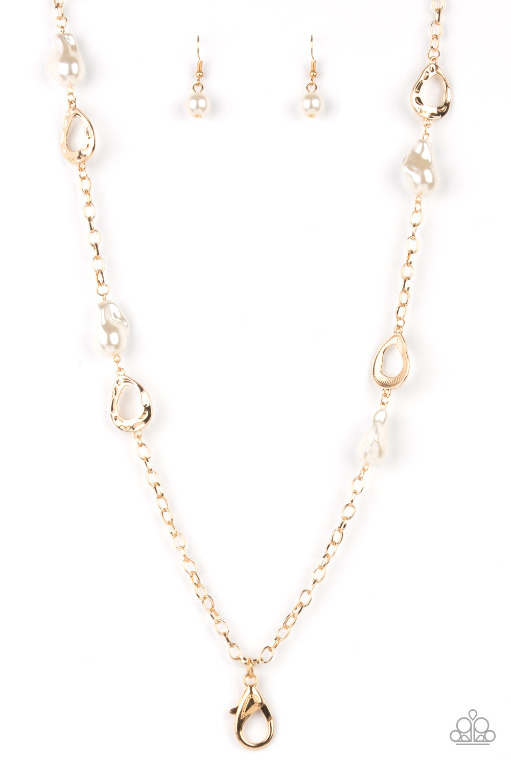 Paparazzi Rustic Refinery Gold Lanyard Long Necklace