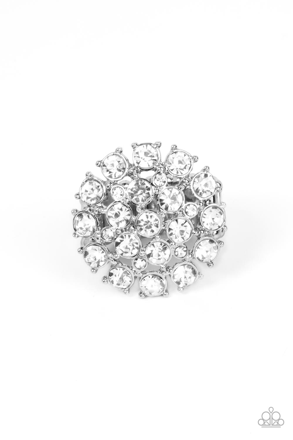 Paparazzi SELFIE-Confidence White Ring - P4RE-WTXX-460XX