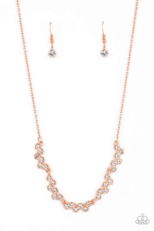 Paparazzi SELFIE-Love Copper Short Necklace - P2DA-CPSH-196XX