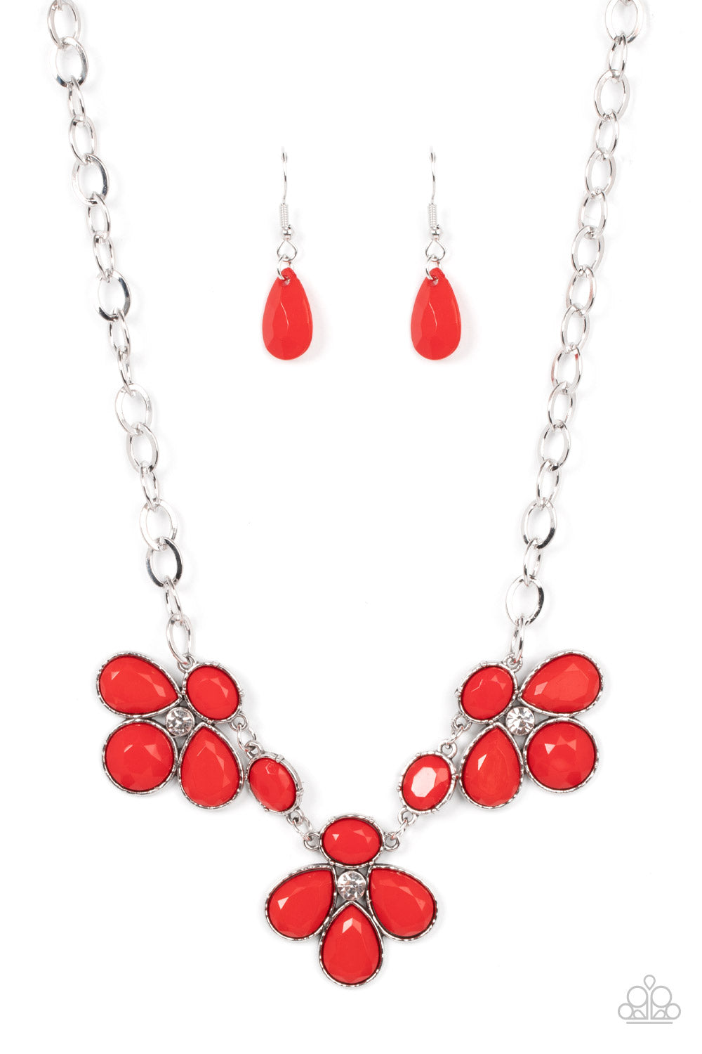 Paparazzi SELFIE-Worth Red Short Necklace - P2ST-RDXX-107XX