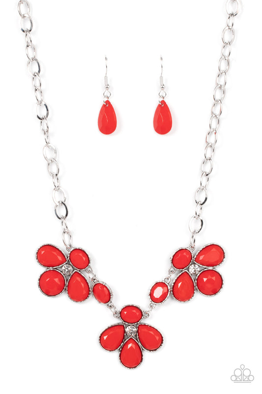 Paparazzi SELFIE-Worth Red Short Necklace - P2ST-RDXX-107XX