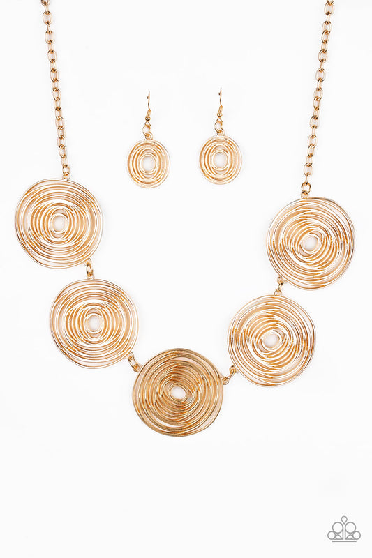 Paparazzi SOL-Mates Gold Short Necklace