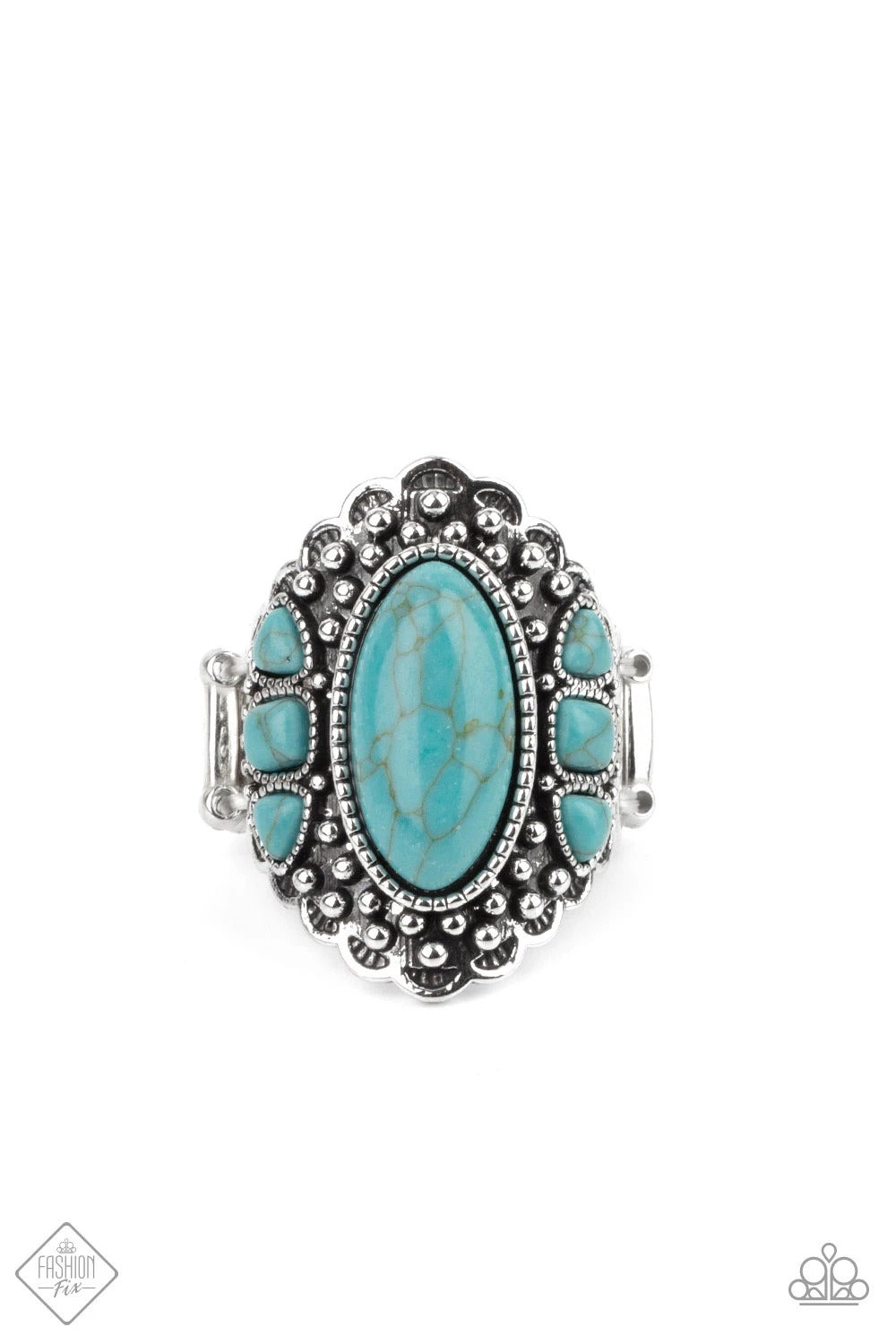 Paparazzi Rustler Road Blue Ring - Fashion Simply Santa Fe July 2021