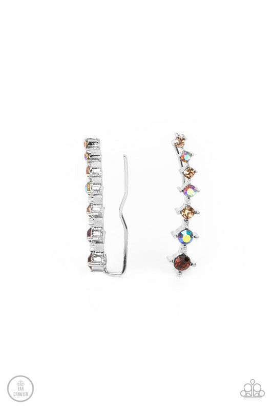 Paparazzi STARLIGHT Show Brown Ear Crawler Earrings - P5PO-CRBN-034XX