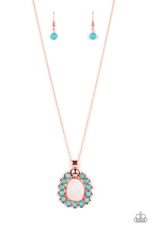 Paparazzi Sahara Sea Copper Short Necklace - P2SE-CPXX-158XX