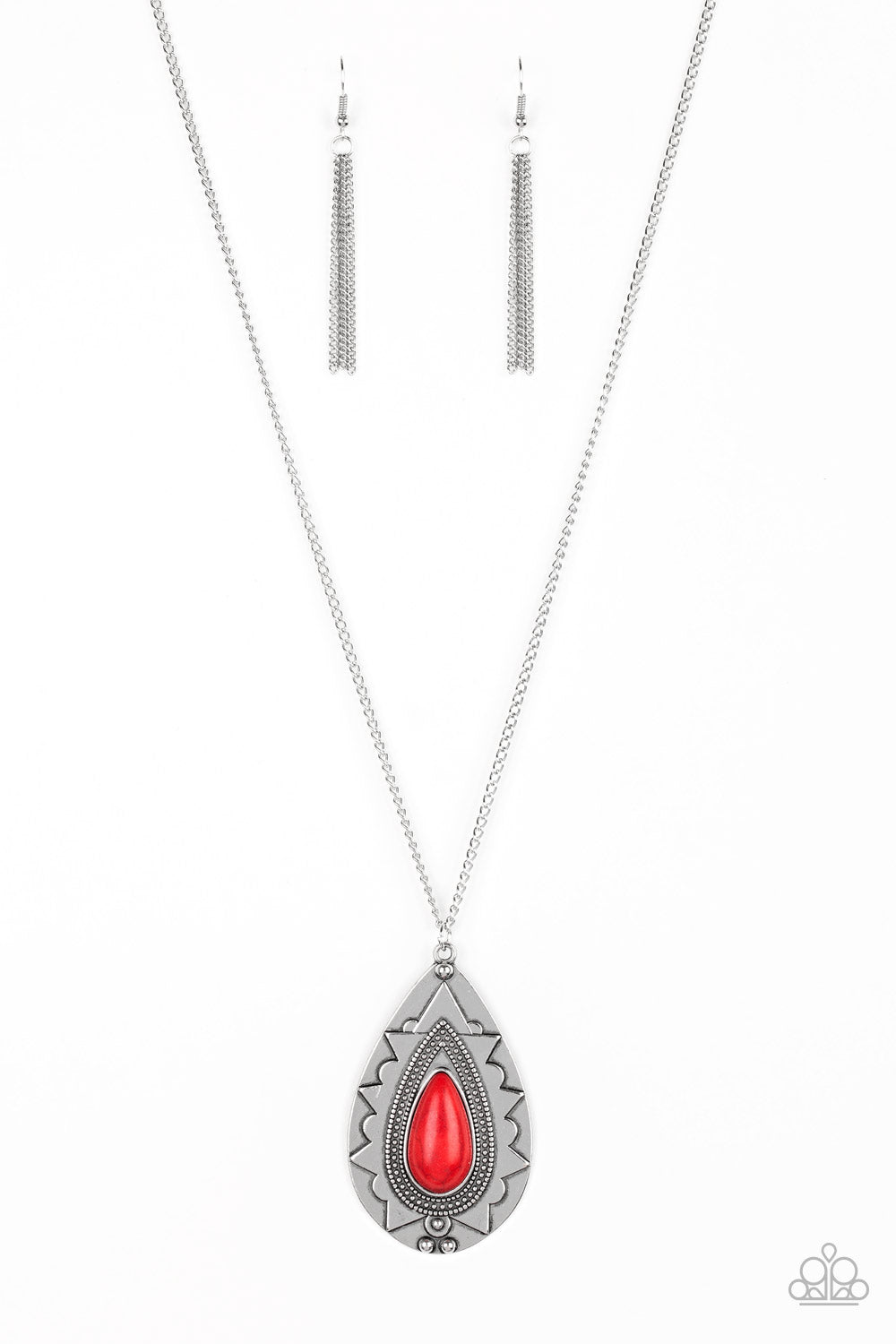 Paparazzi Sedona Solstice Red Long Necklace - P2SE-RDXX-213XX